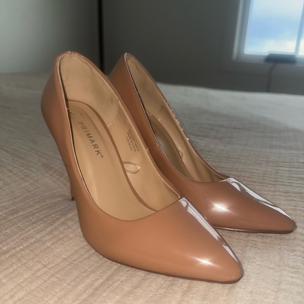 Primark Tan Patent Leather Heels
